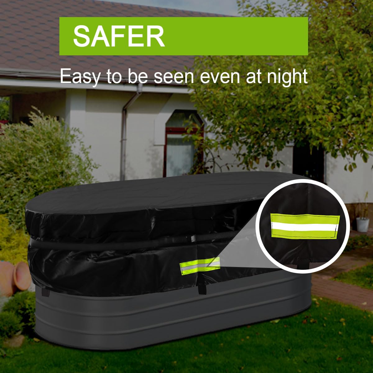 Gecic reflective strip detail improving nighttime visibility and safety