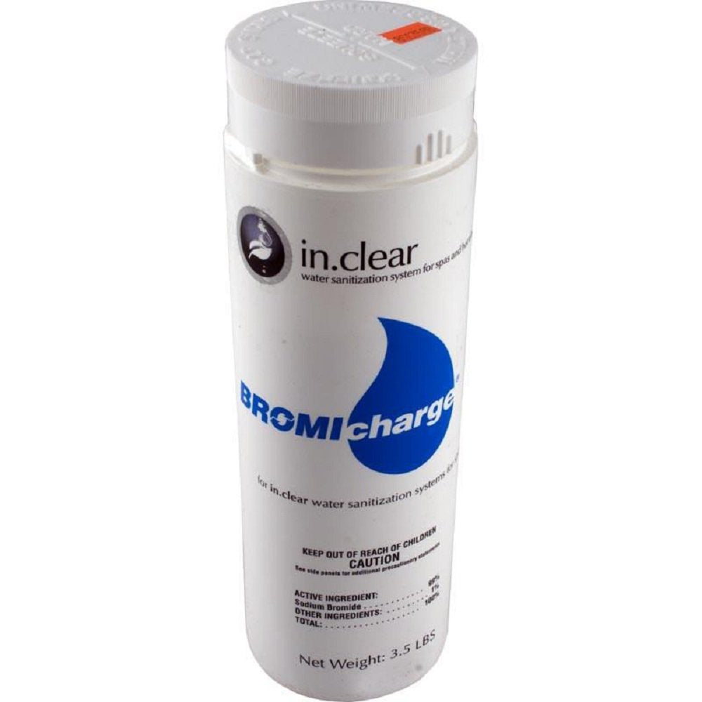 Gecko bromicharge front bottle showing label and 3.5 lb size for reliable spa sanitation