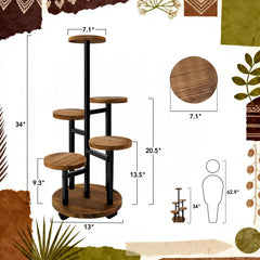 GEEBOBO iron leg detail highlighting sturdy frame for improved load-bearing and stability