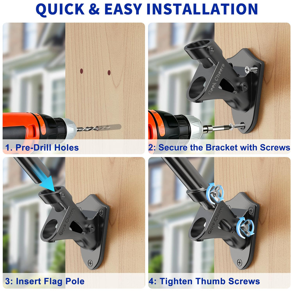Geek Cheers bracket beside ruler showing compact size and easy placement