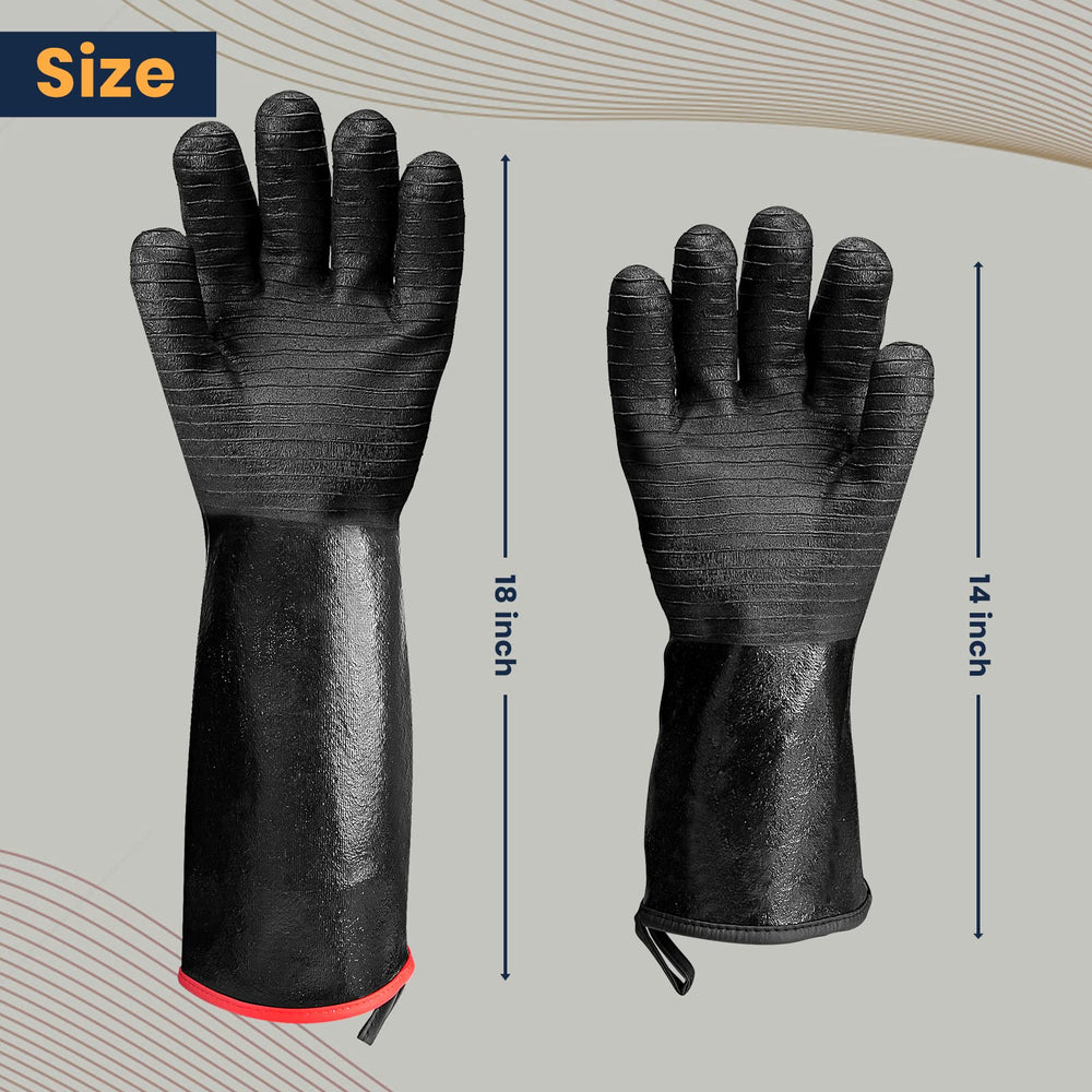 GEEKHOM gloves worn at backyard barbecue showing practical outdoor use