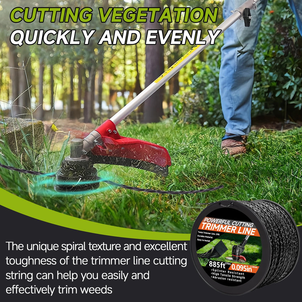 GeekNi action shot cutting thick grass with reduced vibration benefit
