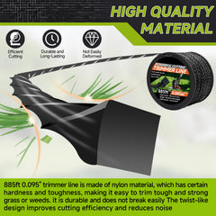 GeekNi line threaded into trimmer head for quick installation benefit