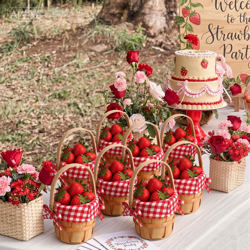 Geelin baskets styled as a farmhouse table centerpiece offering rustic charm benefit