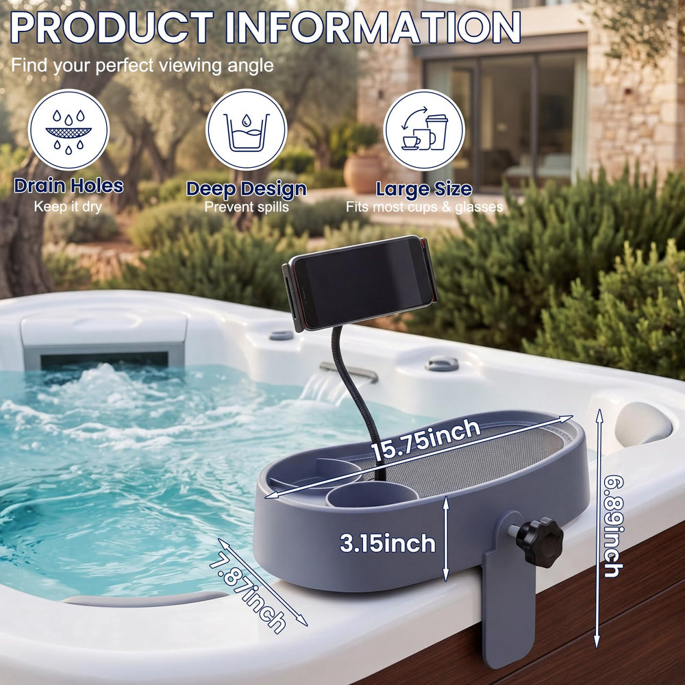 Geelin clamp and knob detail secures tray with tool-free tightening