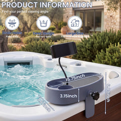 Geelin clamp and knob detail secures tray with tool-free tightening