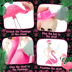 Geelin pink cowboy hat and skull detail showing assembly options