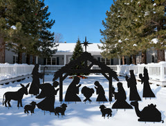 Geelin front group display showing full nativity silhouettes and curb appeal
