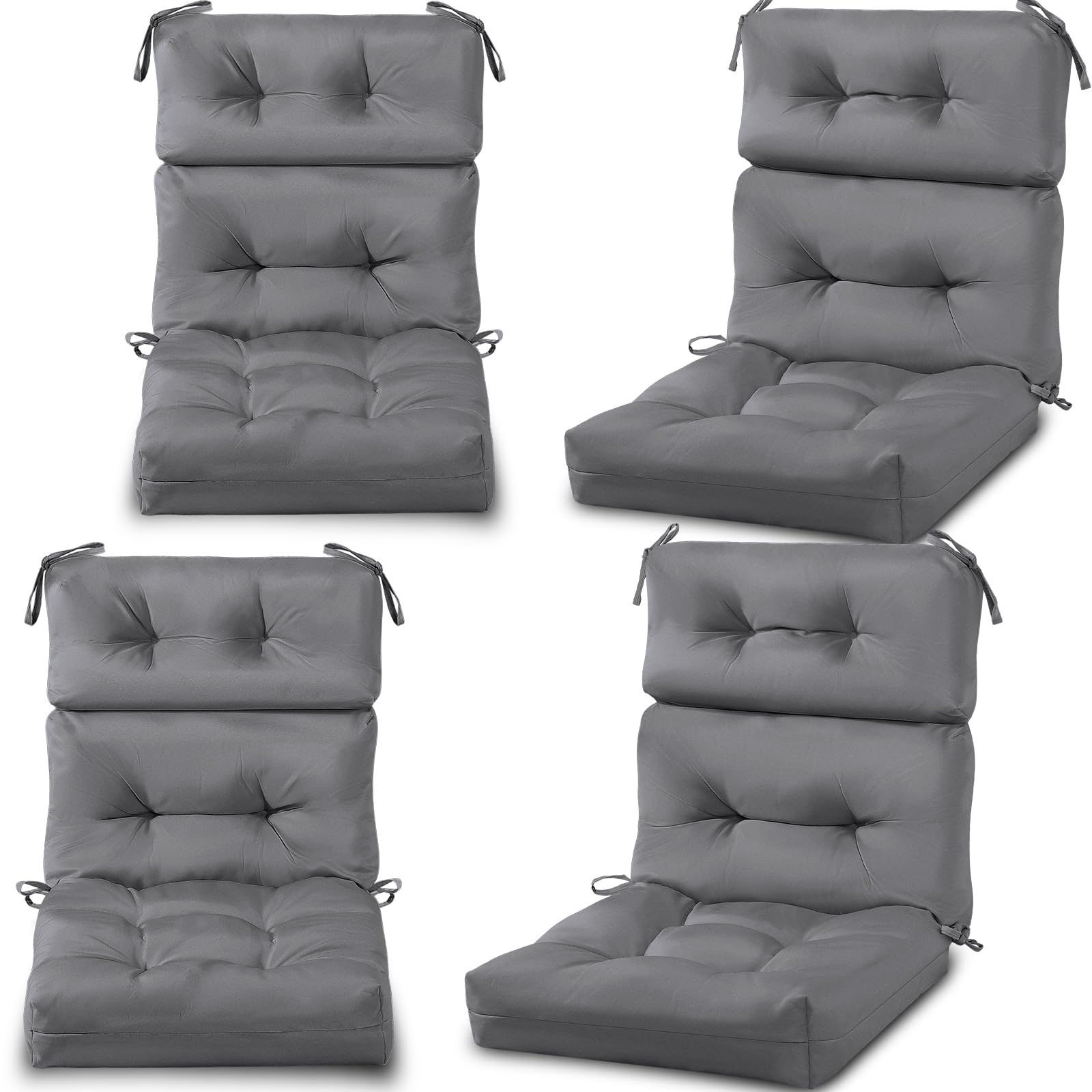 Geelin front view packaged set showing four cushions and neutral color benefits
