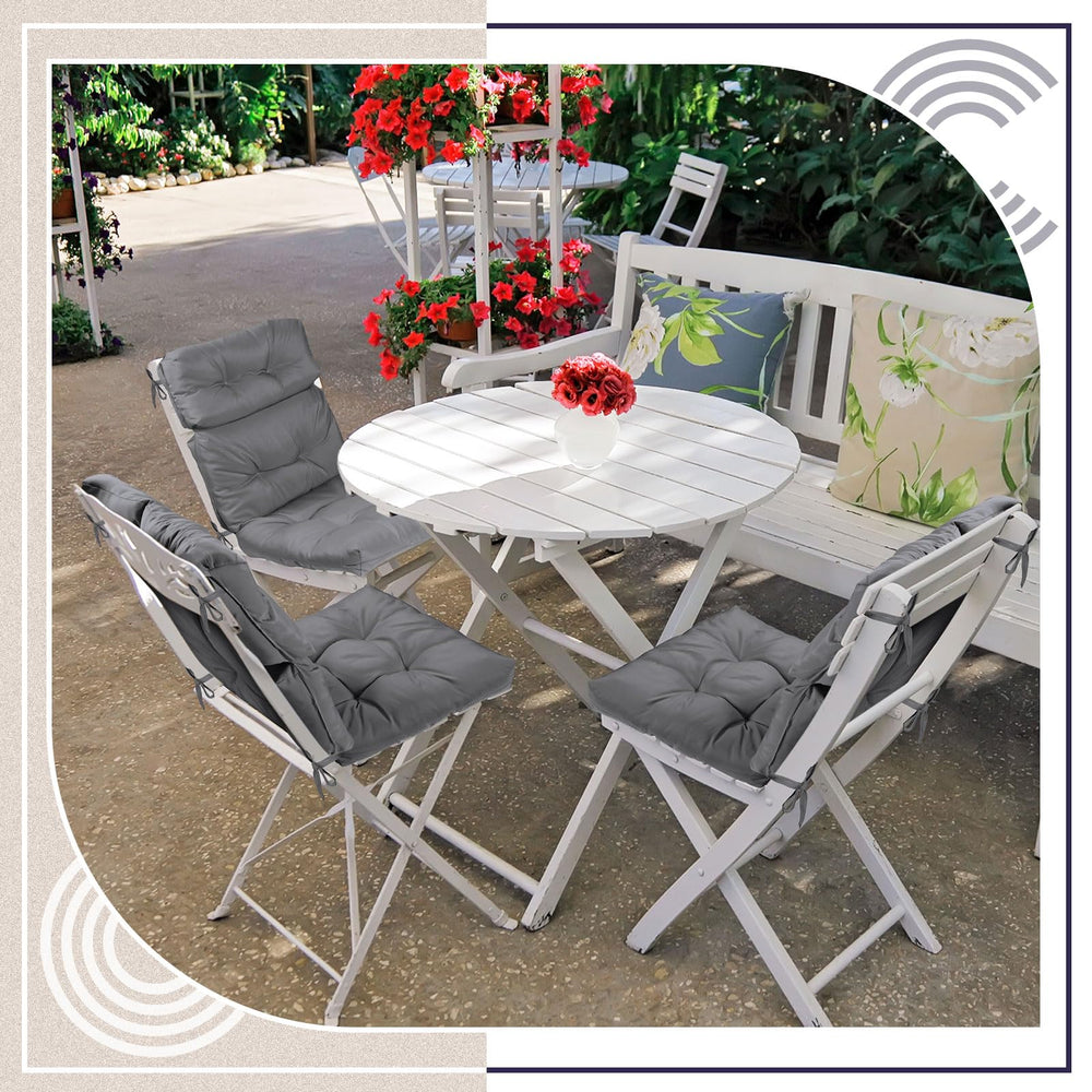 Geelin on porch rocking chair showing added comfort and refreshed seating