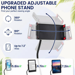 Geelin phone holder angle view holds smartphone for hands-free use