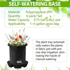 Geelin fabric pot on base inside grow tent demonstrating tidy, low-maintenance watering