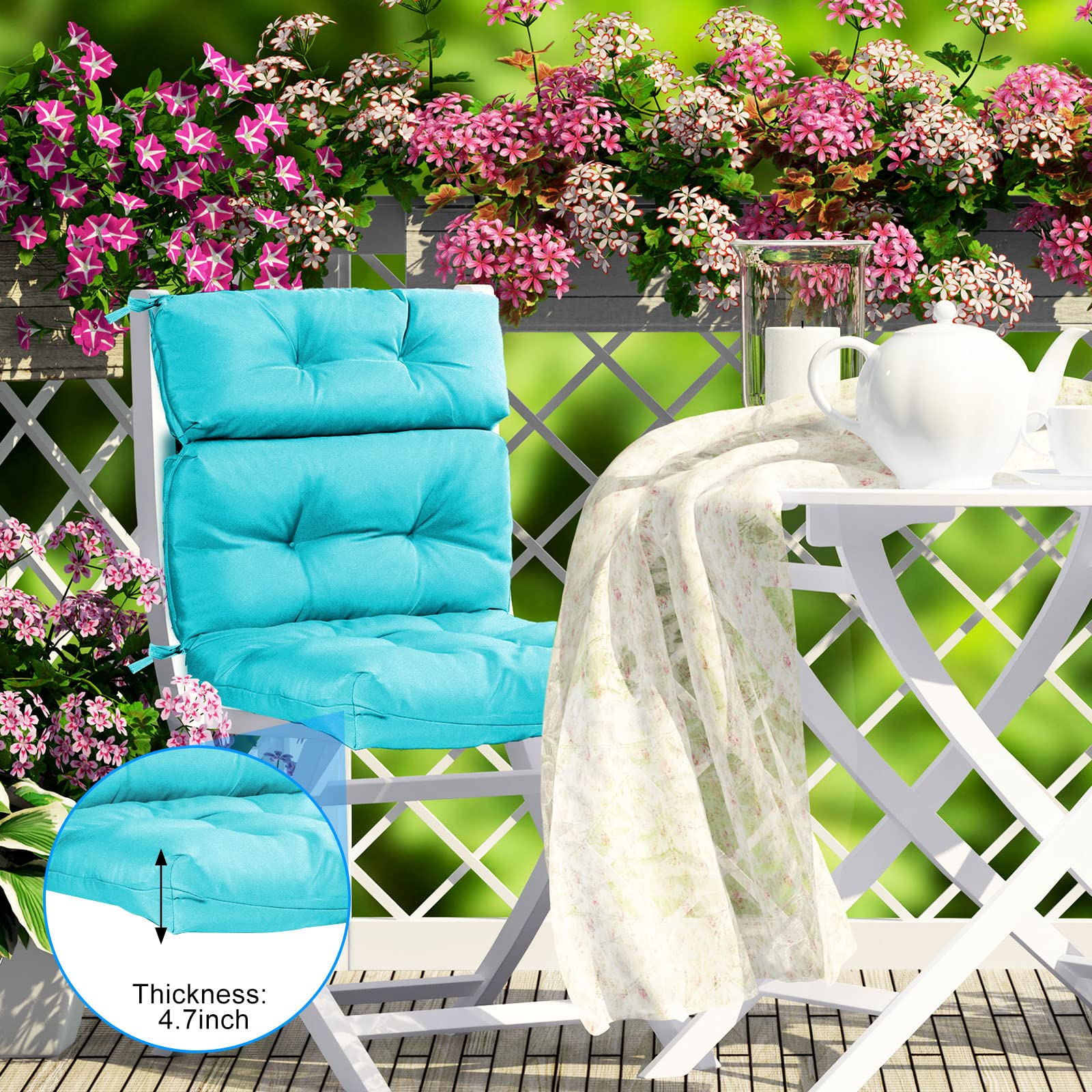 Geelin strong tie straps attached to chair demonstrating secure fit