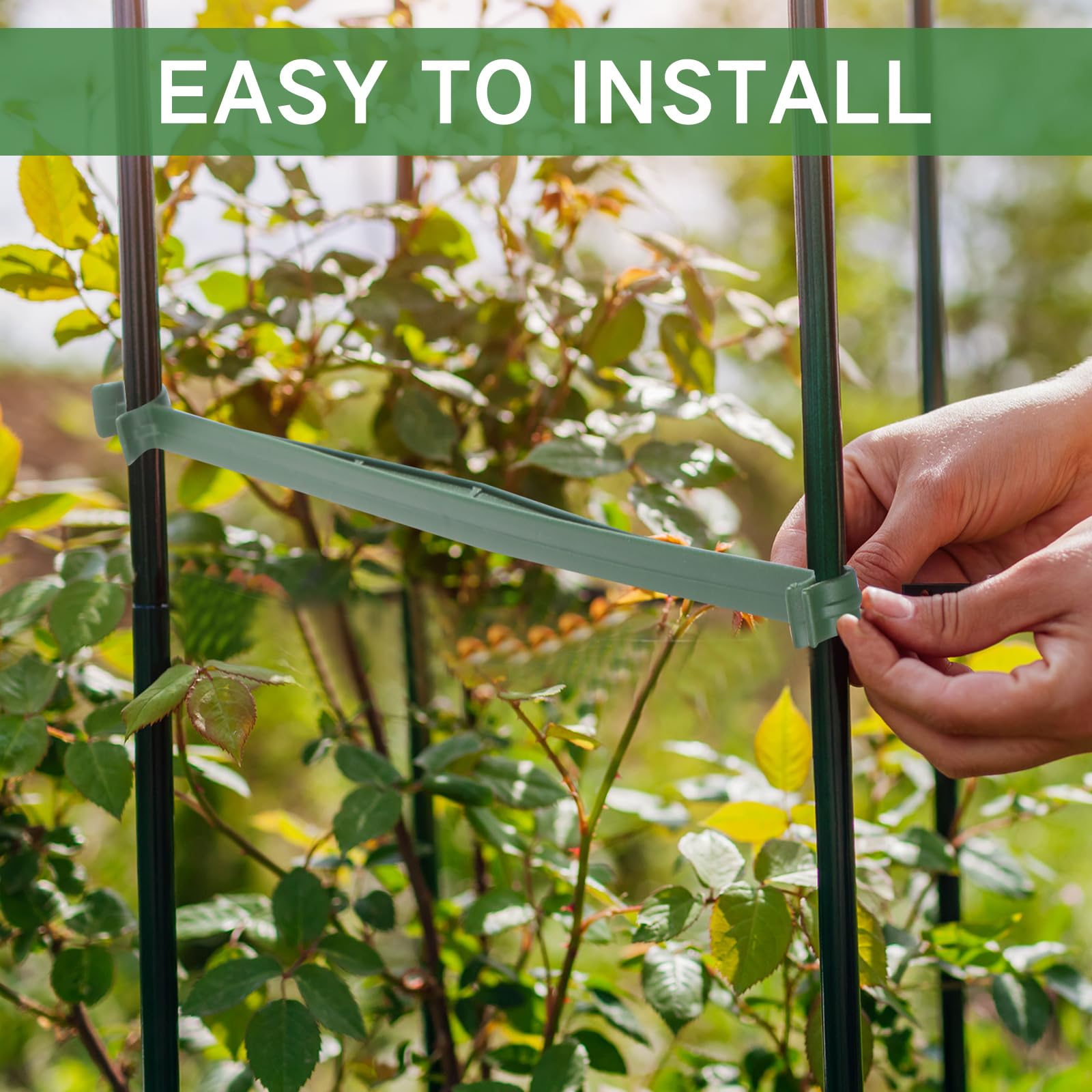 Geelin connectors used in a greenhouse offering flexible trellis solutions
