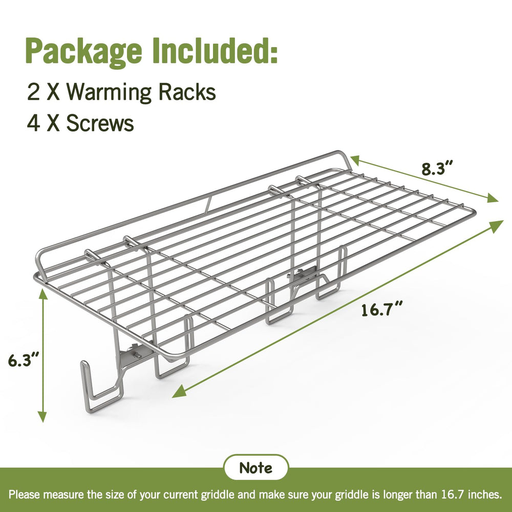 Geesta warming rack holding buns and burgers to keep food warm and ready to serve
