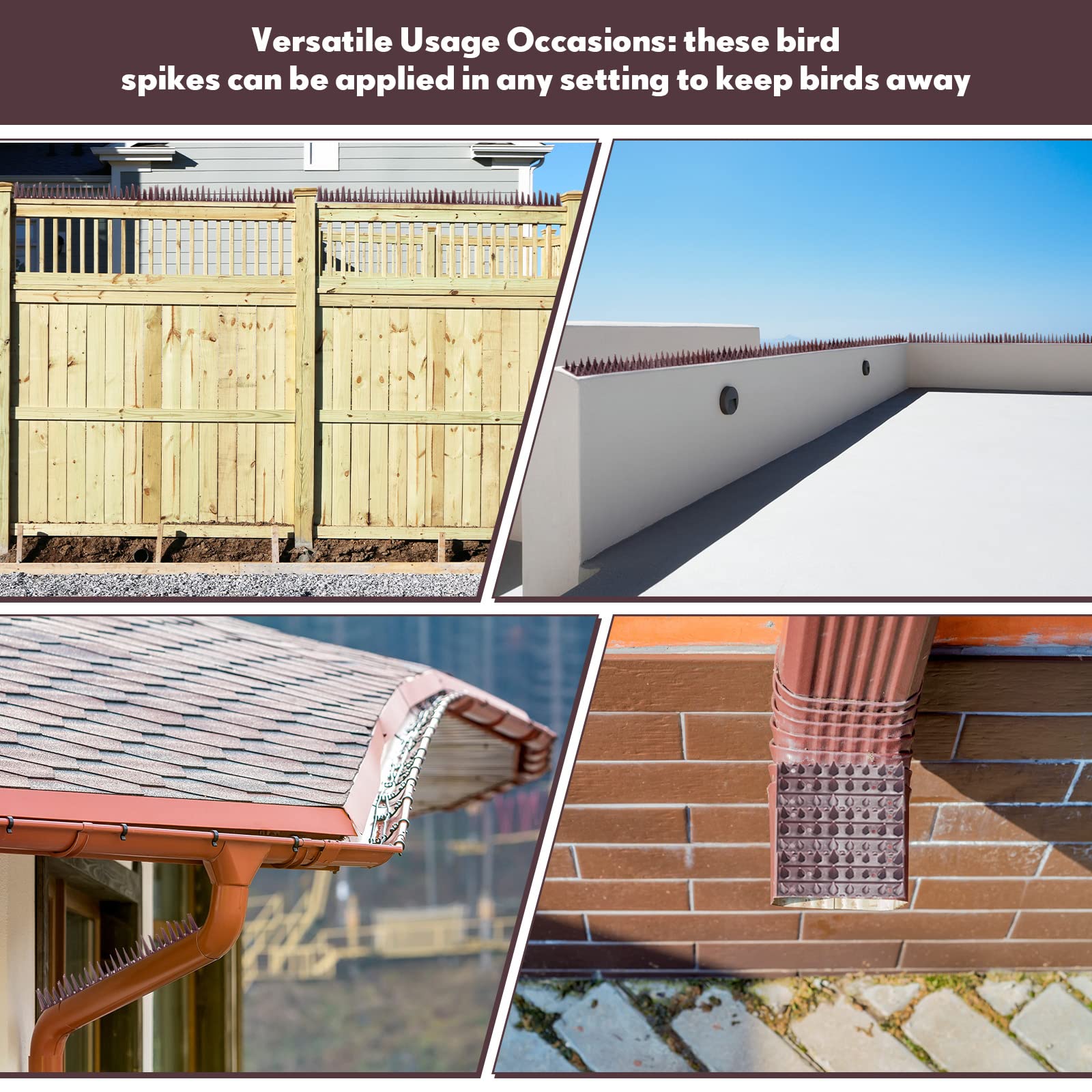 Geetery connected strips at corner enabling custom-fit coverage