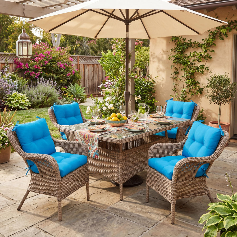 Geetery set displayed on patio showing stylish outdoor seating upgrade