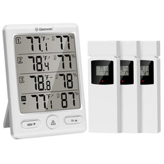 Geevon base display front showing temperature and humidity for quick monitoring