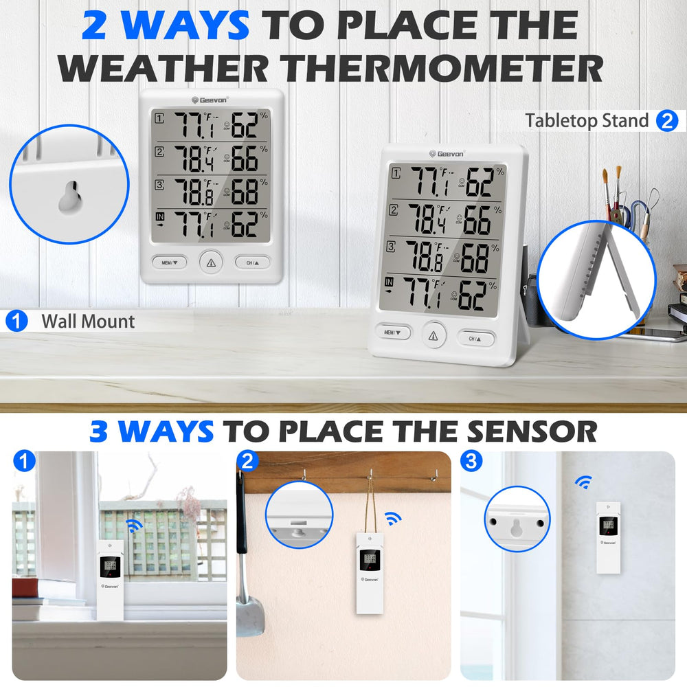 Geevon in bedroom lifestyle setup showing comfort tracking benefit