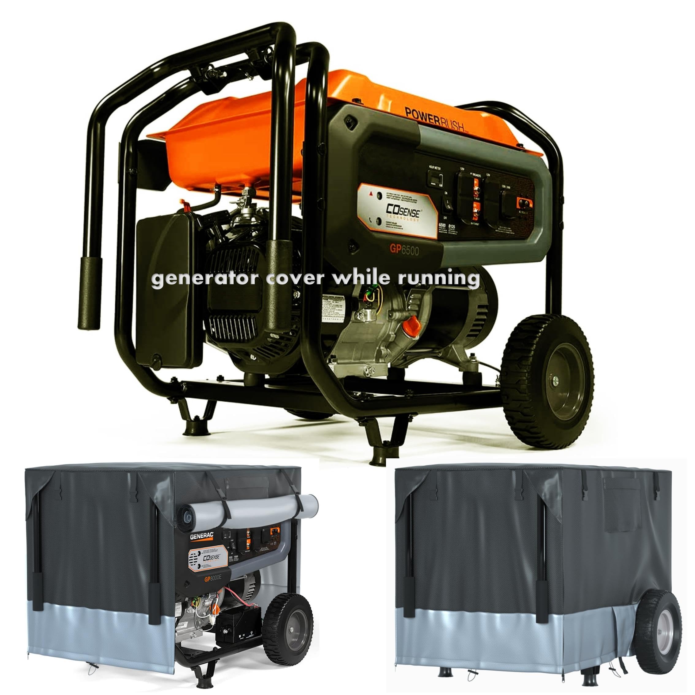 GeHeng front view on generator showing full protection and weather resistance
