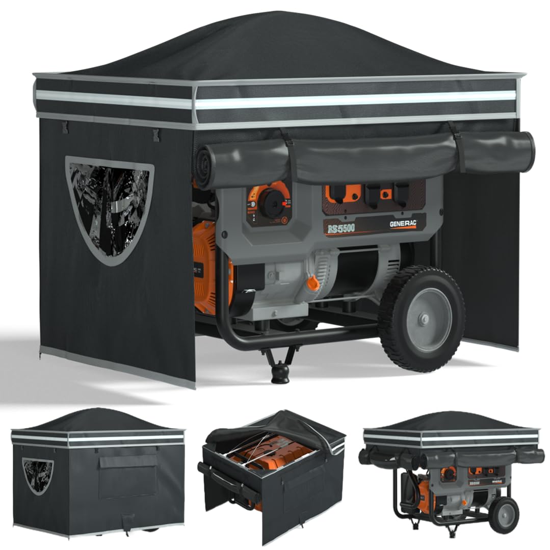 GEHENG front view covered generator showing full protection benefit