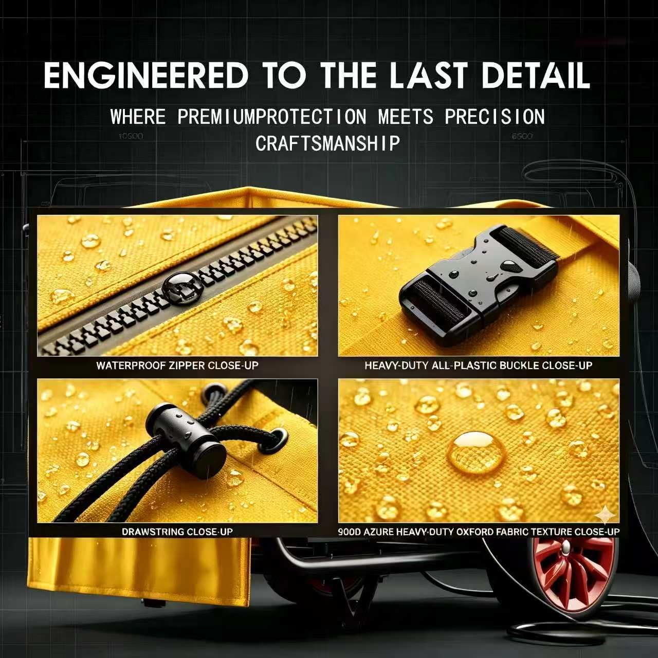 GEHENG interior 200D lining close detail protecting generator finish benefit