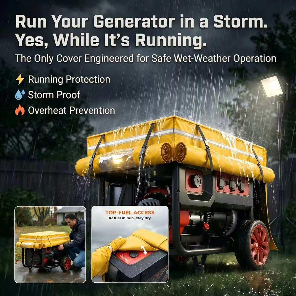 GEHENG cover installed on frame generator demonstrating fit and protection