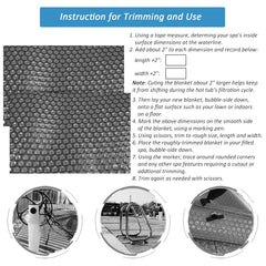 Gekufa blanket trimmed to fit demonstrating easy customization and quick installation benefit