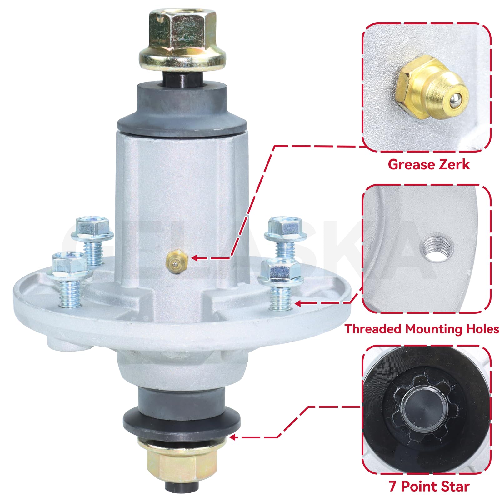 GELASKA full deck rebuild kit layout showing included components