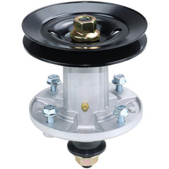 GELASKA front spindle assembly showing mounting points and fitment benefit