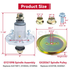 GELASKA laid-out idler pulleys showing included GY20629 and GY20067 parts