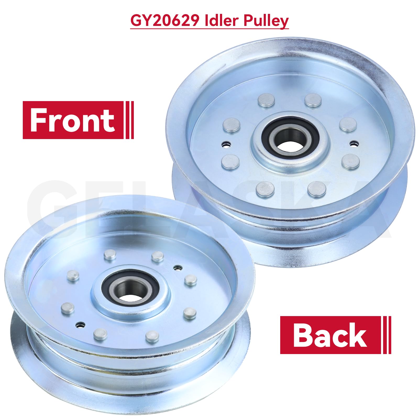 GELASKA pulley bearing edge macro revealing machining quality and smoother rotation