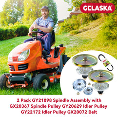 GELASKA close-up of GX20367 spindle pulley with precise dimension detail