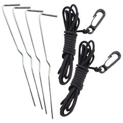 Gemmy Bluey staked in yard with tether lines showing secure outdoor placement benefit