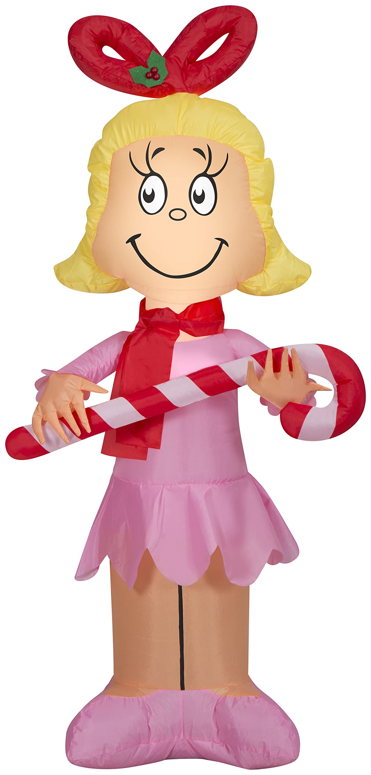 Gemmy Cindy Lou Who front view showing bright colors and quick curb appeal