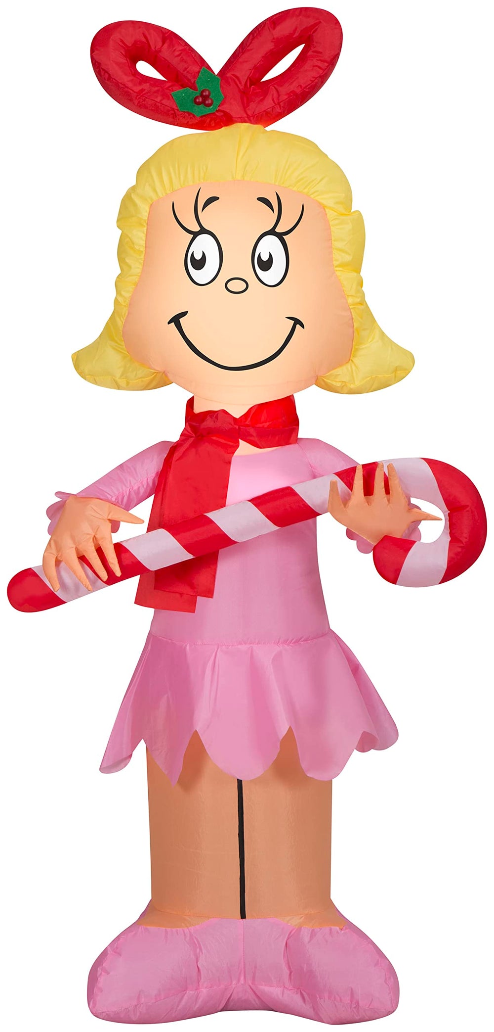 Gemmy Cindy Lou Who front view showing bright colors and quick curb appeal