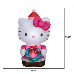 Gemmy Hello Kitty side profile shows silhouette and stable base benefit