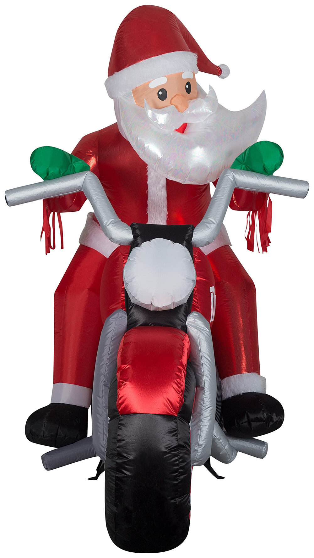 Gemmy illuminated inflatable at night demonstrating LED brightness and visibility