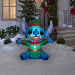 Gemmy Stitch fabric and stitching close-up, detailed print for authentic character look