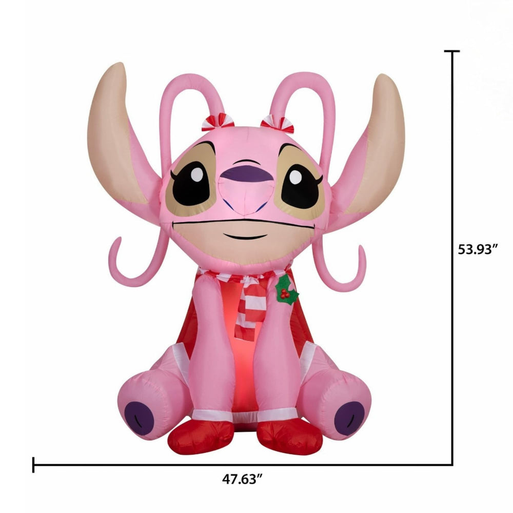 Gemmy Stitch illuminated at night showcasing bright LED lighting