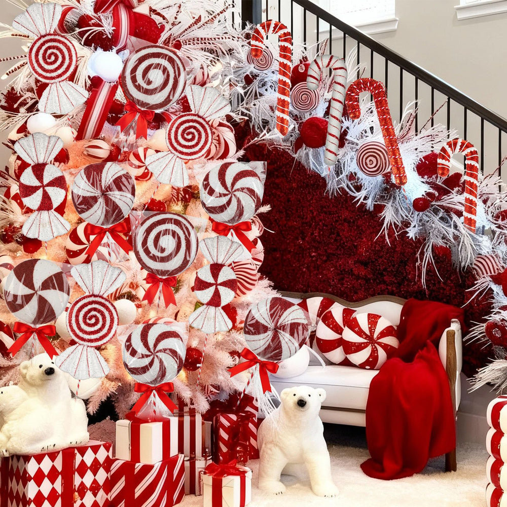Gemscream indoor styling in a Christmas tree and centerpiece for versatile decorating