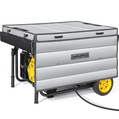 GenArmor front view of generator cover showing complete outdoor protection and accessibility