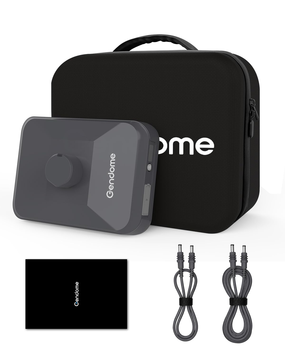 GENDOME front view of power pack showing ports and compact design benefit