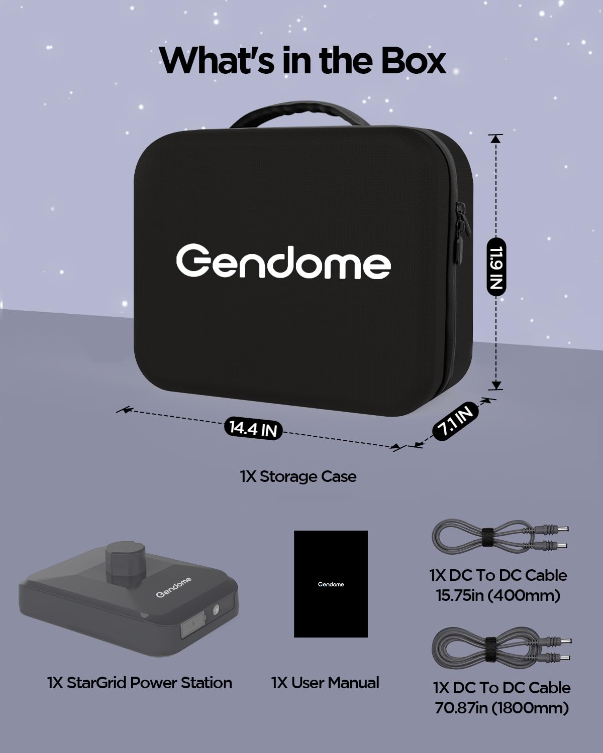 GENDOME weather-resistant case texture and reinforced edges for travel protection