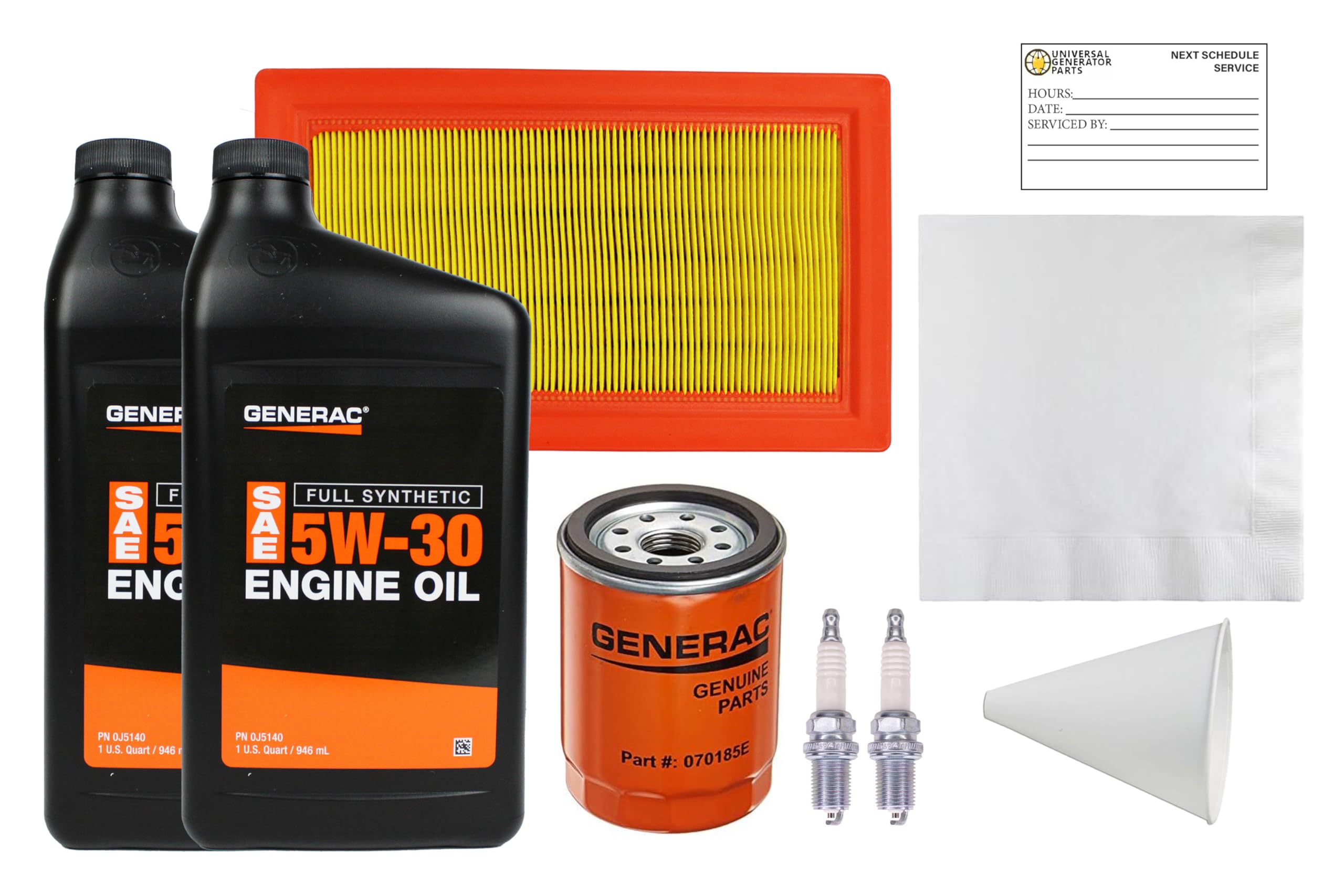 Generac 0J93230SSM front packaging showing kit label and part number for accurate identification