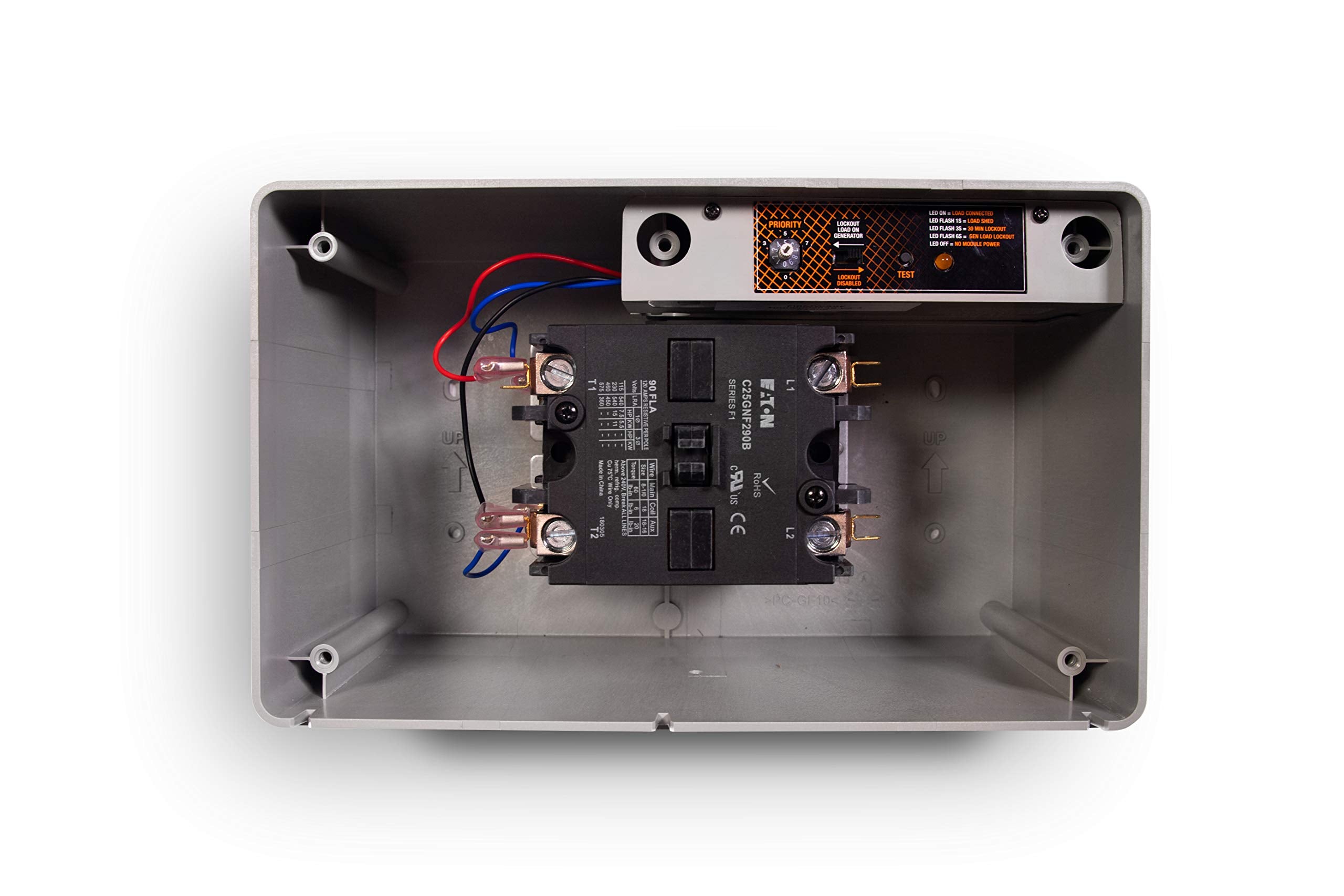 Generac 7006 mounted beside water heater illustrating prioritized protection