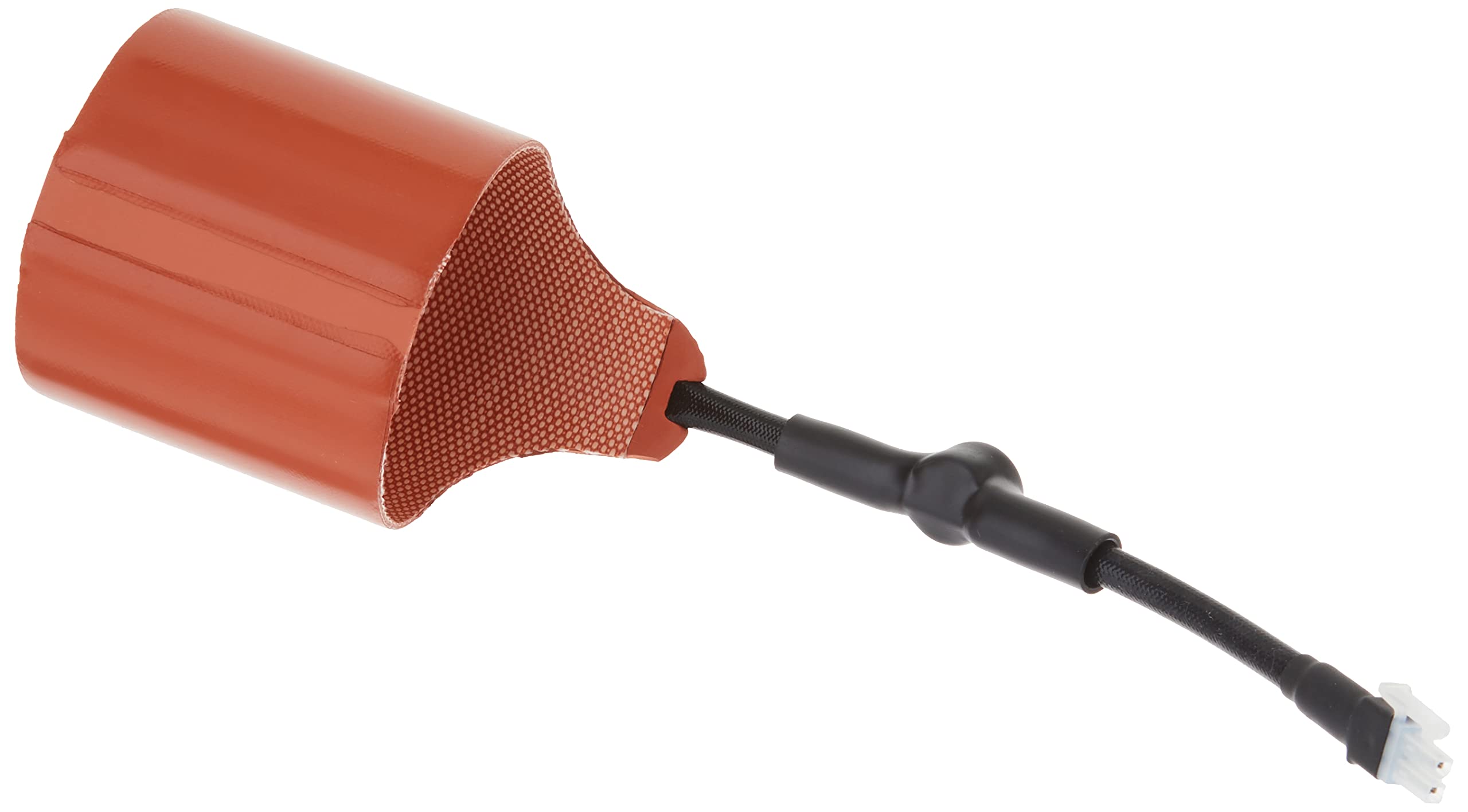 Generac 7102 close-up of built-in thermostat and silicone heater loop, ensures proper oil temperature