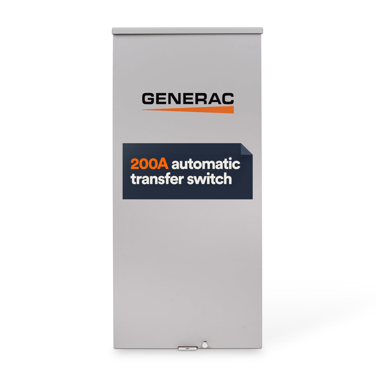 Generac 9952 front enclosure showing model and weatherproof protection benefit