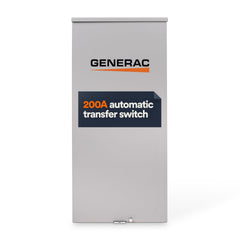 Generac 9952 front enclosure showing model and weatherproof protection benefit