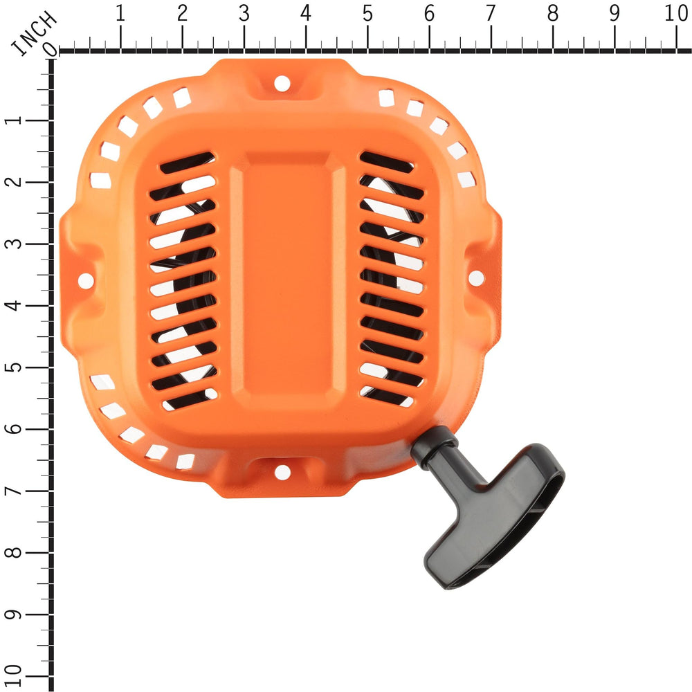 Generac recoil starter packaged with label showing genuine OEM part identification benefit